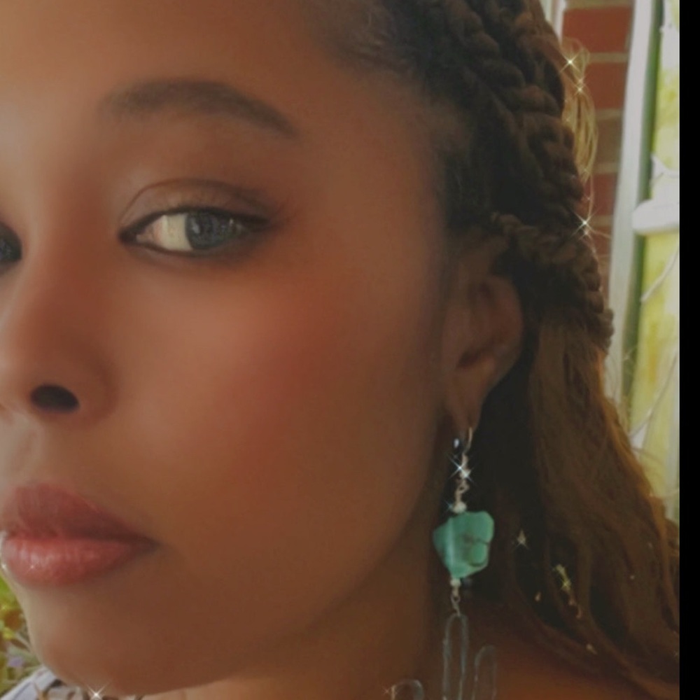 Elegant Turquoise and Silver Earrings